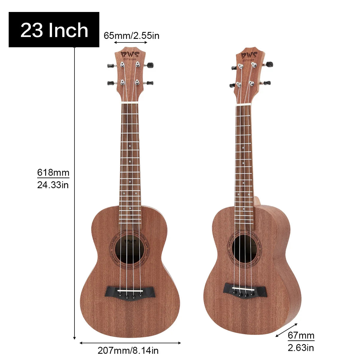 21 / 23 / 26 Inch Tenor Ukulele Concert Acoustic Guitarra Cutaway 4 String Guitar Mahogany Wood Ukelele Hawaii Soprano Ukulele