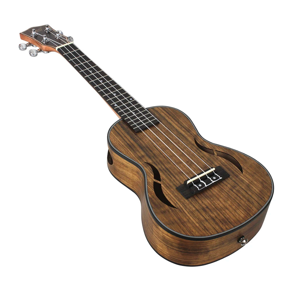 26-Inch Ukulele Walnut Soprano Ukulele 4 Strings Hawaiian Guitar Mini Guitarra Beginner Kids Gift Stringed Musical Instruments