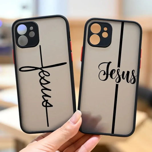 Christian Religious Faith Jesus Clear Phone Case for iPhone 15 16 14 Pro Max Mini XR 14 Plus SE Shockproof Cover Shells