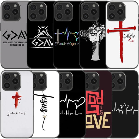 Bible Verse Christian Quote Clear Phone Case For Apple iPhone 12 13 Mini 11 14 15 16 Pro Max Cover XS MAX XR Soft